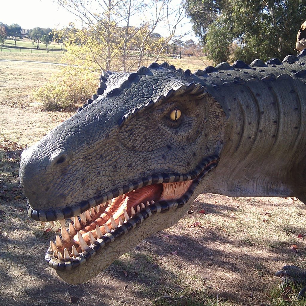 Dinosaurs in Australia replica from Canberra