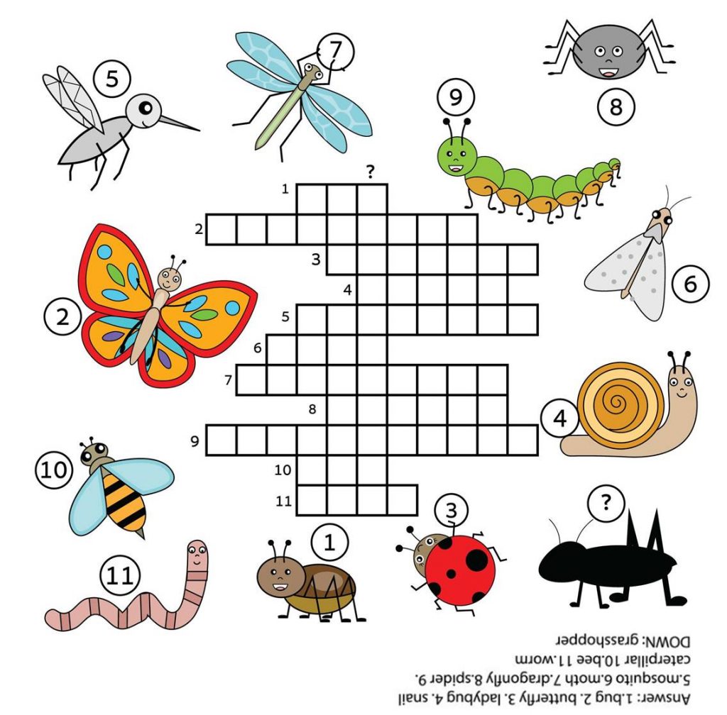 Minibeast Crossword