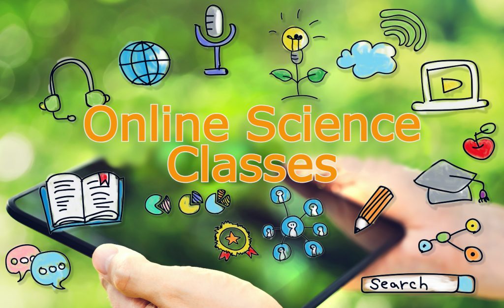 Online Science graphic